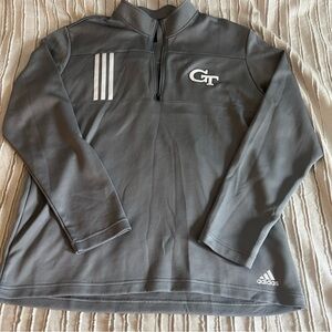 Adidas Gray Waffle Knit Pullover